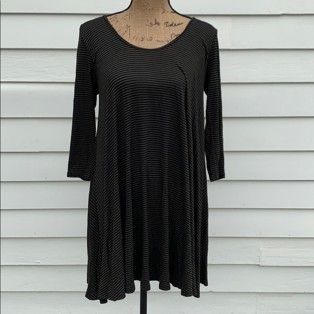 Striped swingy tunic dress size medium
